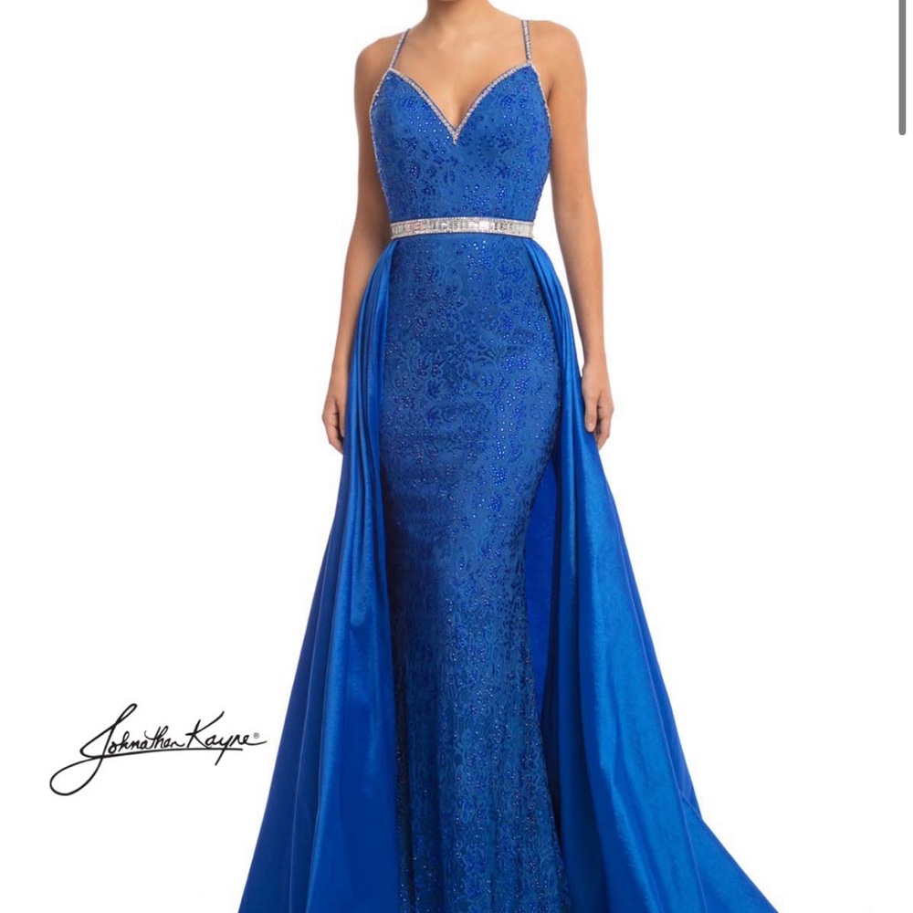 Johnathan Kayne 7242 Royal Blue Gown